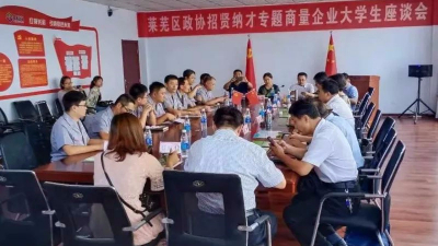 “招贤纳才 让中小企业强起来”专题商量企业大学生座谈会在公司召开